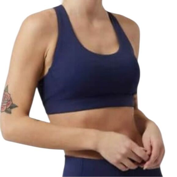 Athleta Plus Size Ultimate Bra Navy Blue Extra Small A-C Cup Sports NWOT - Picture 1 of 8